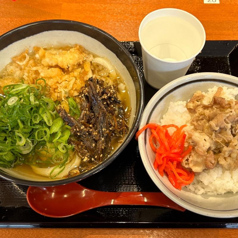 牛丼セット(いぶきうどん高円寺マシタ)