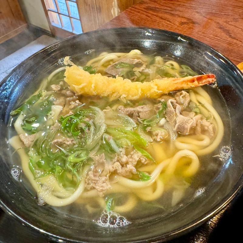 肉天うどん(だし自慢うどん屋柏本)