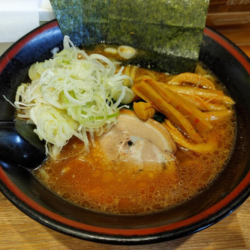 メンマらーめん＋薬味ネギ(せい家 下総中山店)