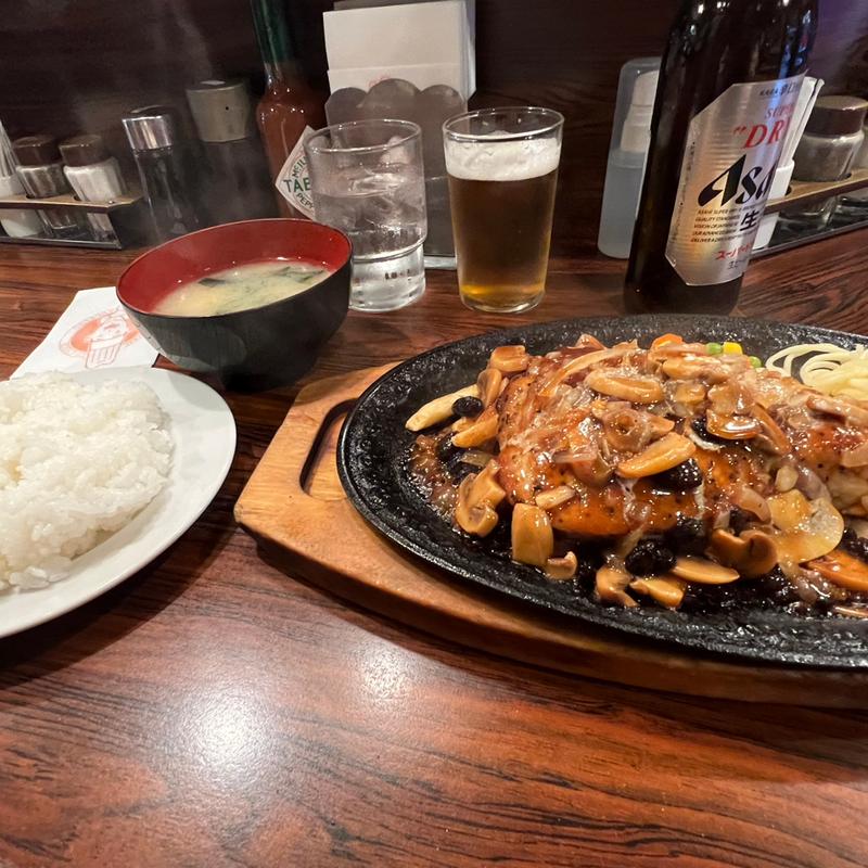 ポークソテー ライス付(キッチン チェック)