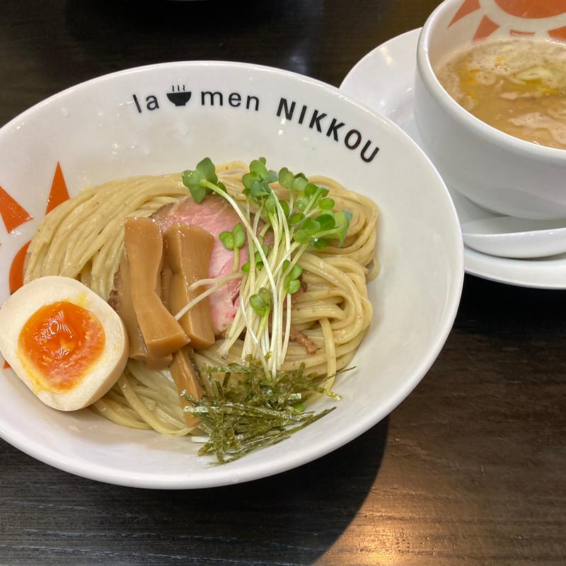 つけ麺【柚子白湯】(味玉子トッピング)(ラーメン にっこう)