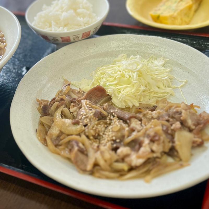 もりもり生姜焼き(大衆食堂 半田屋 西線南七条店)