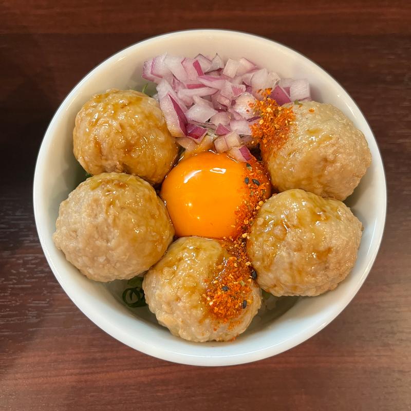 名古屋コーチンのつくね飯(麺乃はる)