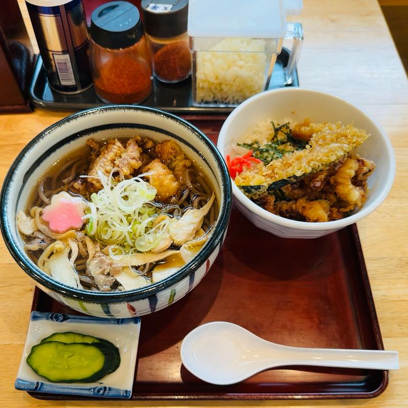 ゲソ天肉そば(肉そば処 いち福)