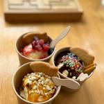 金華塩アイスクリーム(ミックスベリー・キャラメルナッツ・チョコレート)(㈱onagawa factory)
