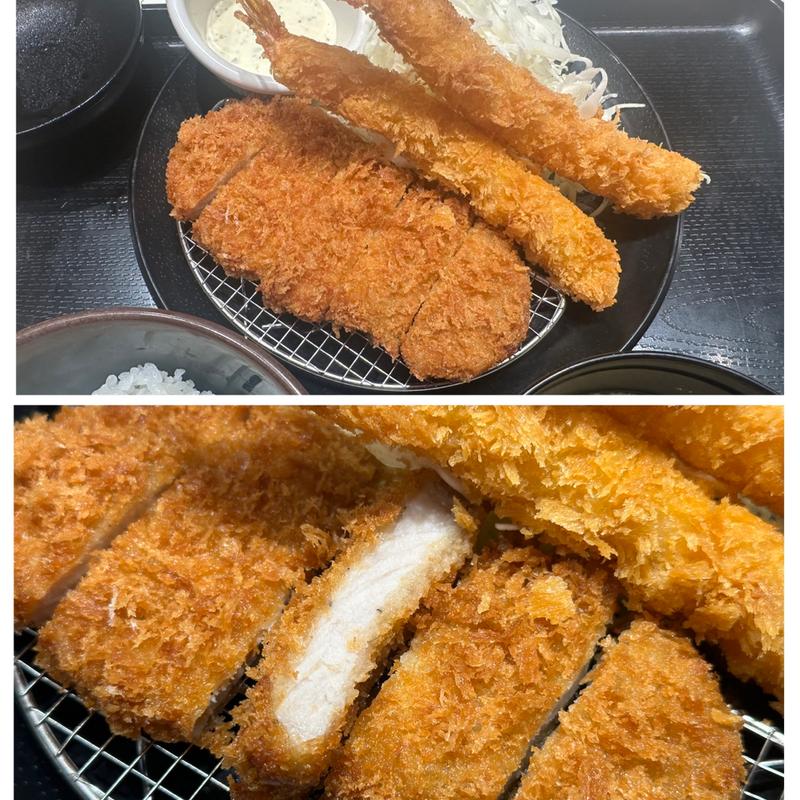 ロースかつ&海老フライ2(松のや 大和店)
