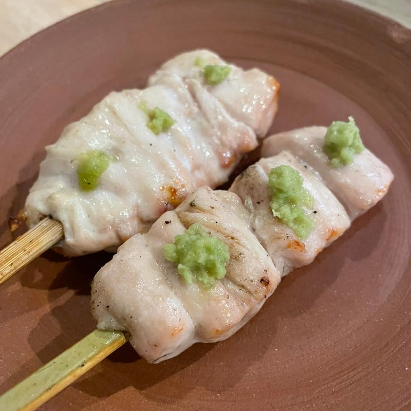 ささみ　わさび(焼き鳥　石橋)