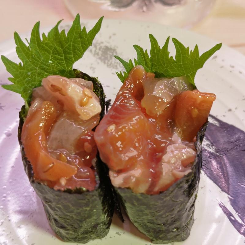 漬け胡麻海鮮軍艦(回転寿司みさき ビーンズ新杉田店)