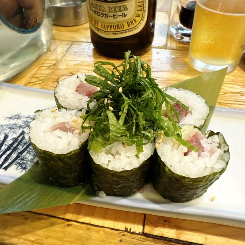 鯵ガリしそ巻(大衆酒場 チャン栓チャン)