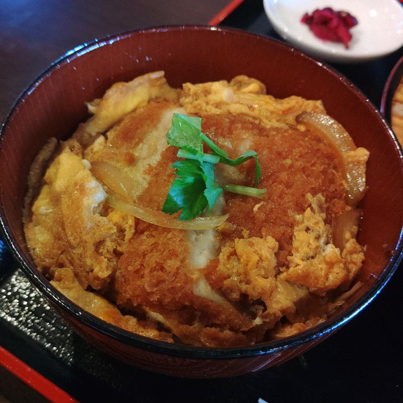 ミニかつ丼(そば処 彩来庵)