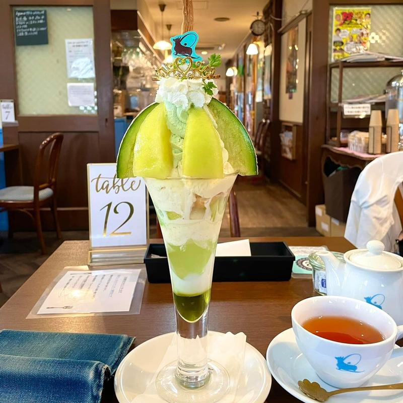 メロンパフェ(カフェドリオンブルー)
