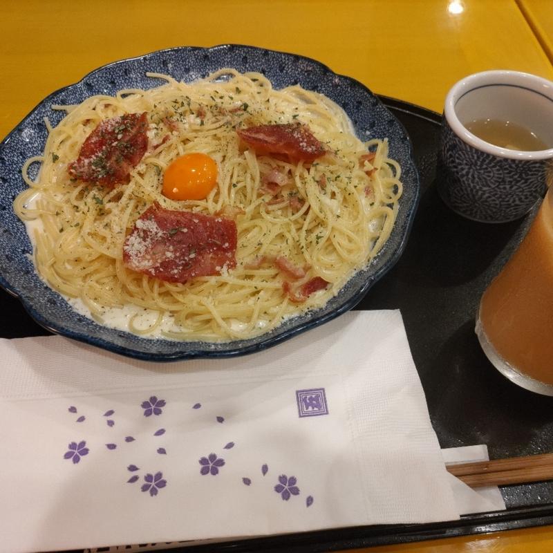 カマンベールチーズとカリカリベーコンのカルボナーラ(洋麺屋五右衛門 MAGNET by SHIBUYA 109店)