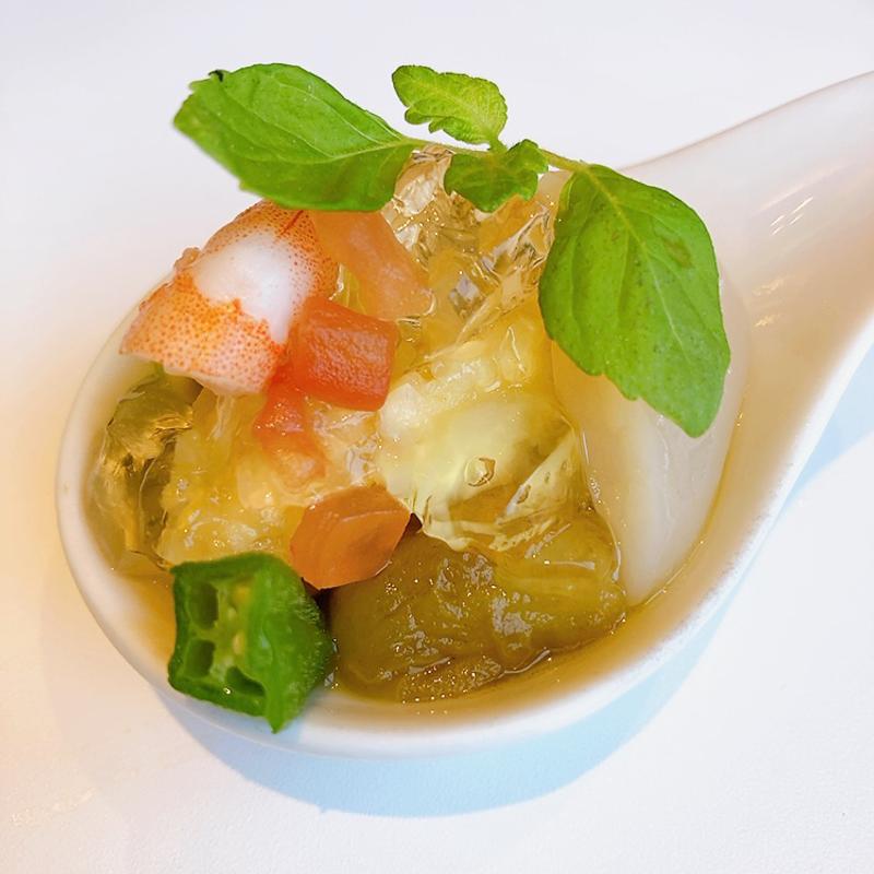 貝柱と夏野菜のゼリー寄せ（ランチバイキング）(ラ・ベランダ アパホテル 広島駅前大橋)