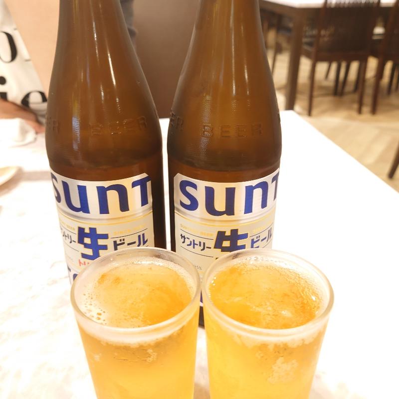 サントリー生ビール 中瓶［500ml］(逸品火鍋 四季海岸)
