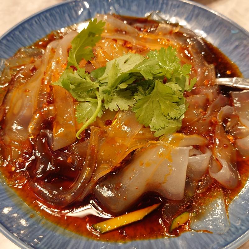 冷し粉皮の麻辣ソース(逸品火鍋 四季海岸)