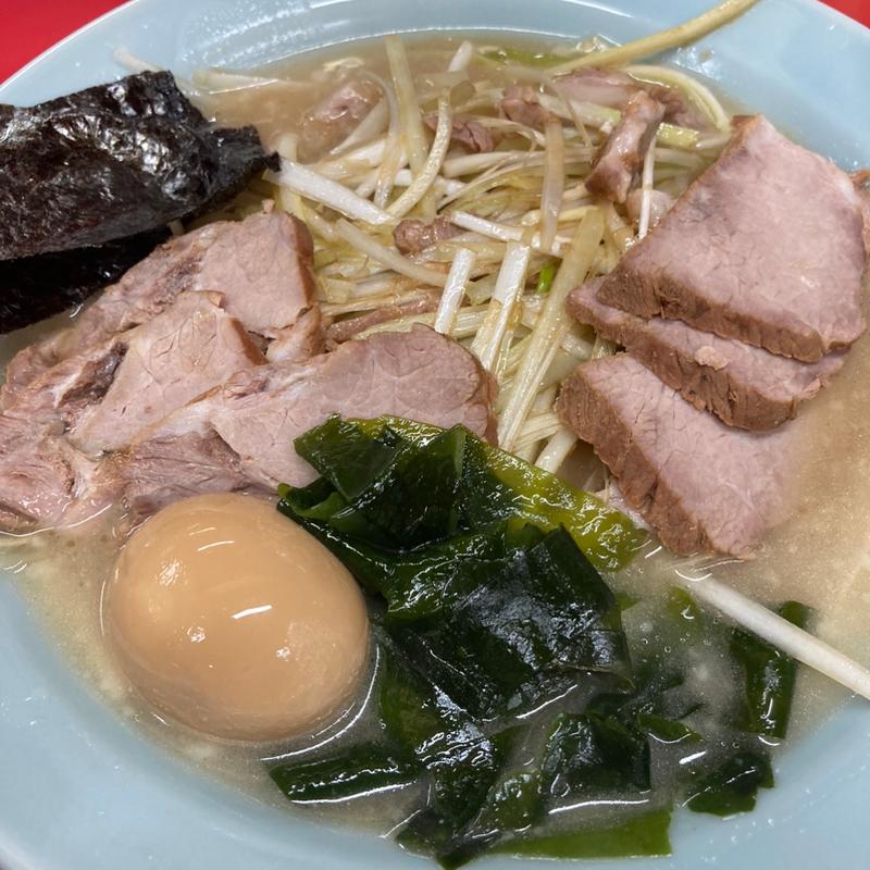 ネギチャーシュー麺並盛り玉子トッピング(ラーメンショップ いずみ中央店)