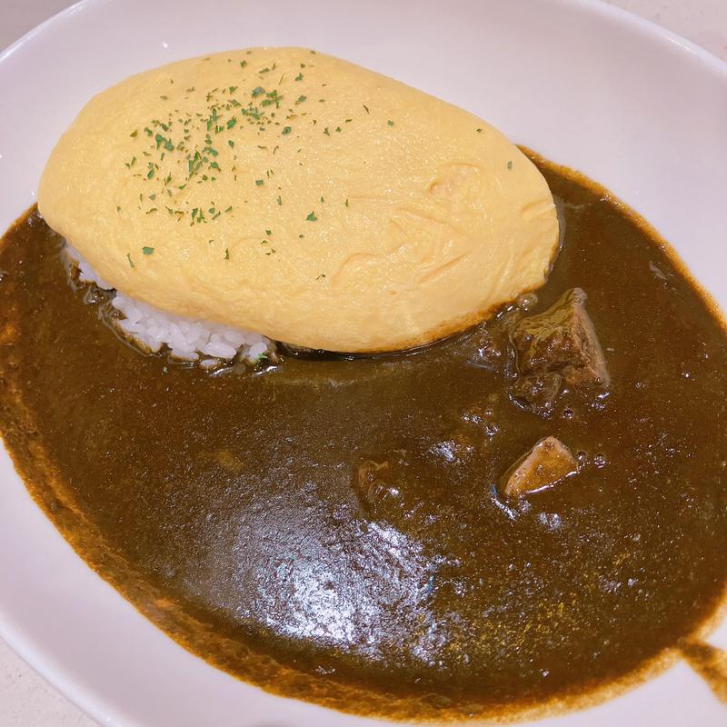 オムレツ＆ビーフカレー(咖喱屋ボングー NEWoMan新宿店)