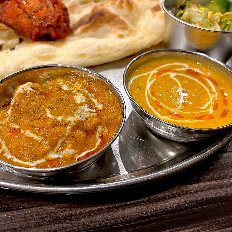 チキンマサラカレー＆キーマカレー(Tandoori Nights)