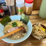 モーニングサービスラーメン、ネギ丼(ラーメンショップ椿 上彦川戸店)