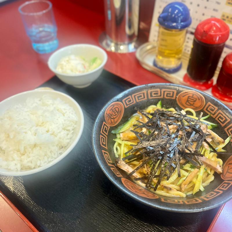 焼豚冷麺定食(中華のサカイ みその橋店  （チュウカノサカイ）)