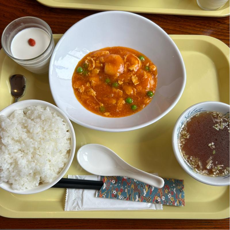 むき海老と玉子のチリソース(四川厨房ふう （シセンチュウボウフウ）)