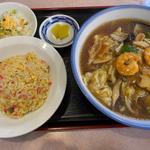 五目うま煮そばセットチャーハン(大吉飯店)