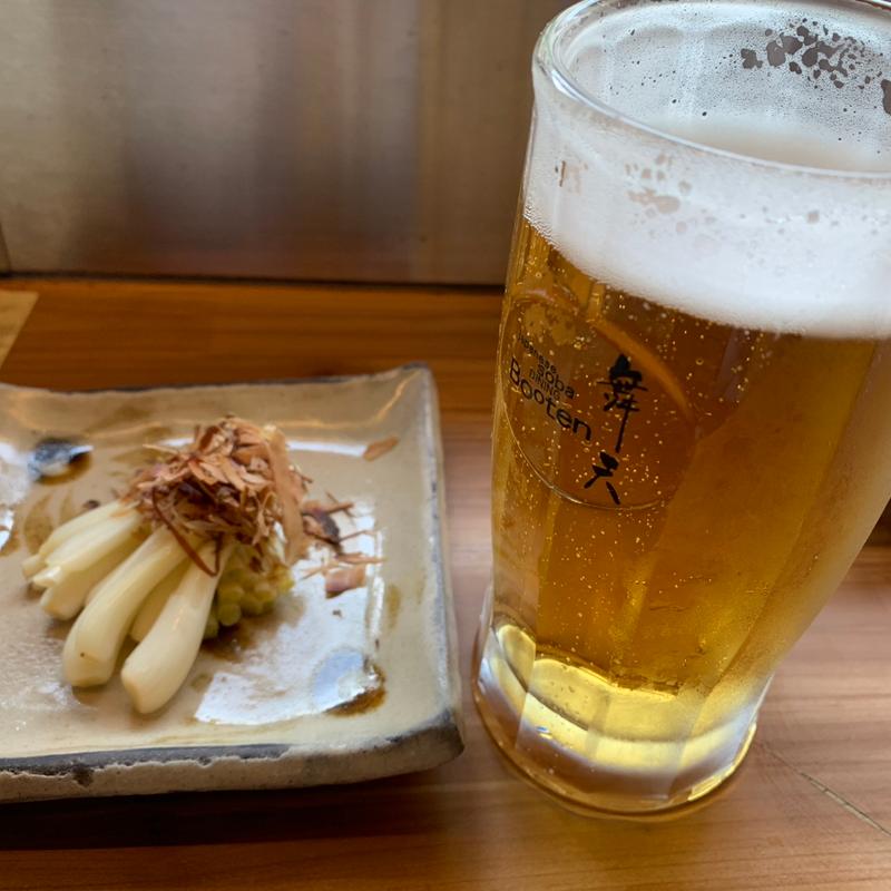 島らっきょうとオリオンビール(舞天 本店)