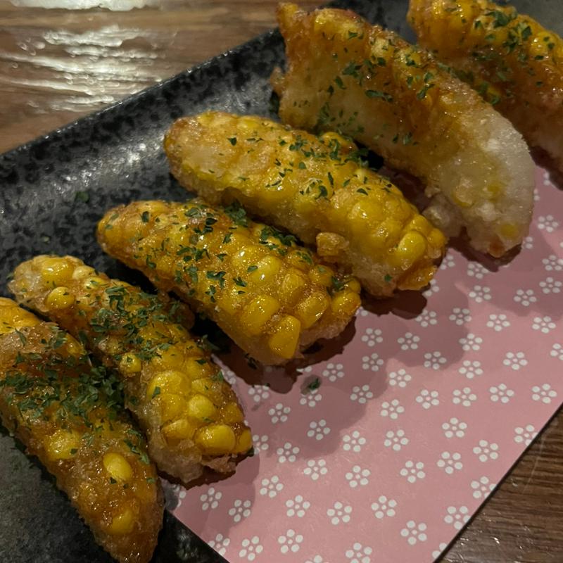 トウモロトシの唐揚げ(じぃま)