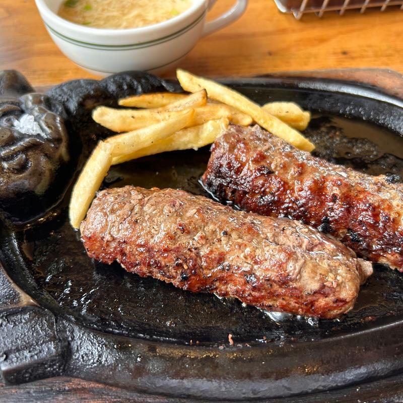 ブロンコおじさんのこだわり炭焼きがんこハンバーグランチ(ステーキハウス ブロンコビリー南浦和円正寺店)