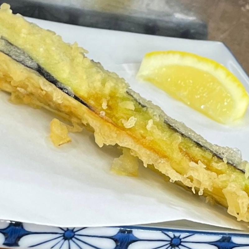 ナス天（天ぷら定食）(天屋わんや)