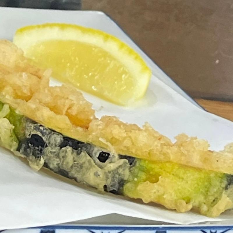 カボチャ天（天ぷら定食）(天屋わんや)