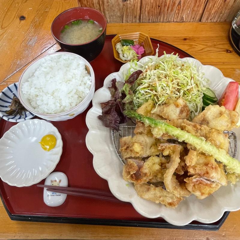 豚ロース天定食(天屋わんや)