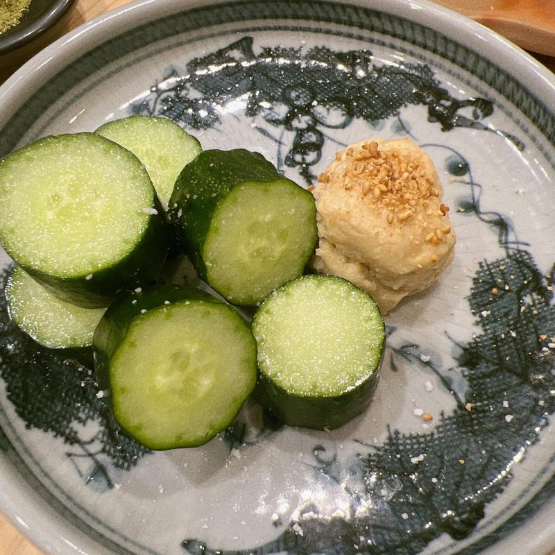 胡瓜味噌(炭火焼鶏ぱんださん)