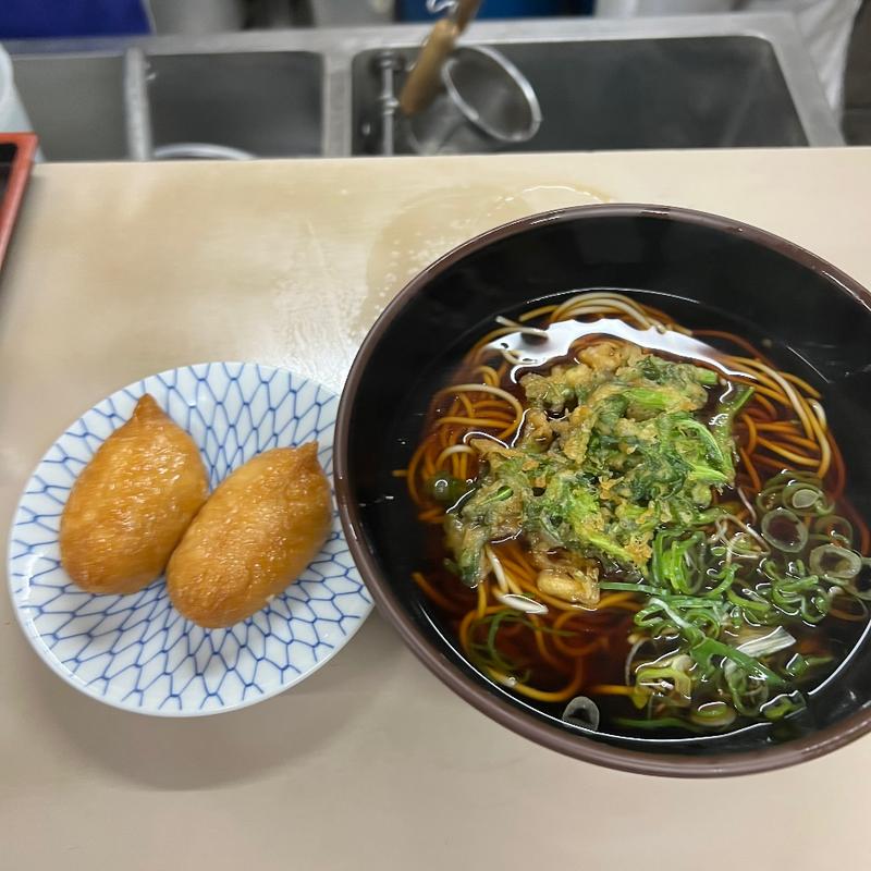 春菊そば　いなり2個(山田屋 )