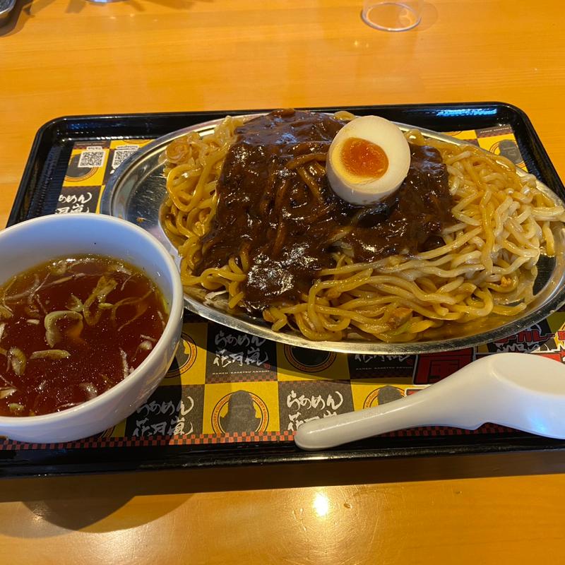 嵐ゴーゴーまぜそば(ゴーゴーカレー監修)(らあめん花月嵐 蟹江インター店 )