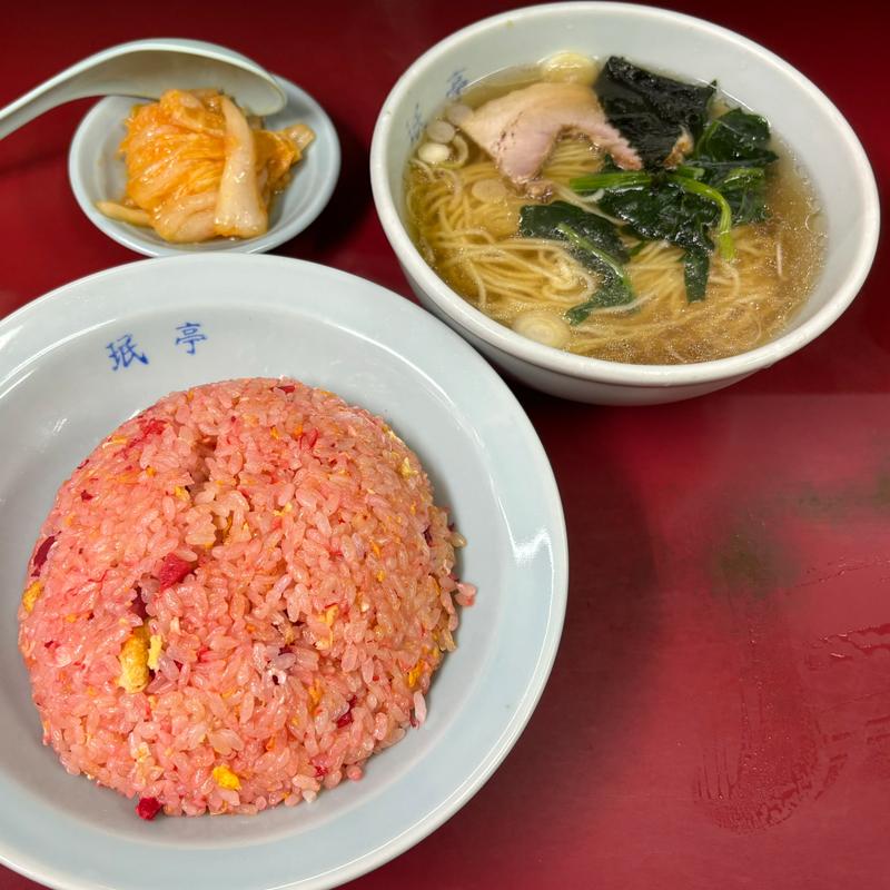 ラーチャン（半ラーメン・半チャーハン）(みん亭 (珉亭))