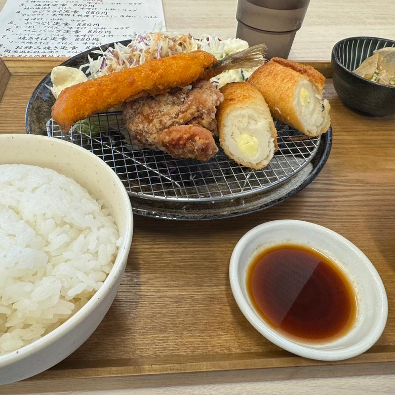 アジフライ定食(ボンド食堂)