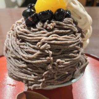 黒豆かき氷 モンノワール(黒豆茶庵・北尾 錦店 （くろまめさあん きたお）)