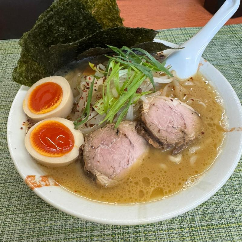 三座(煮玉子 焼きのり)(麺や福々三座)