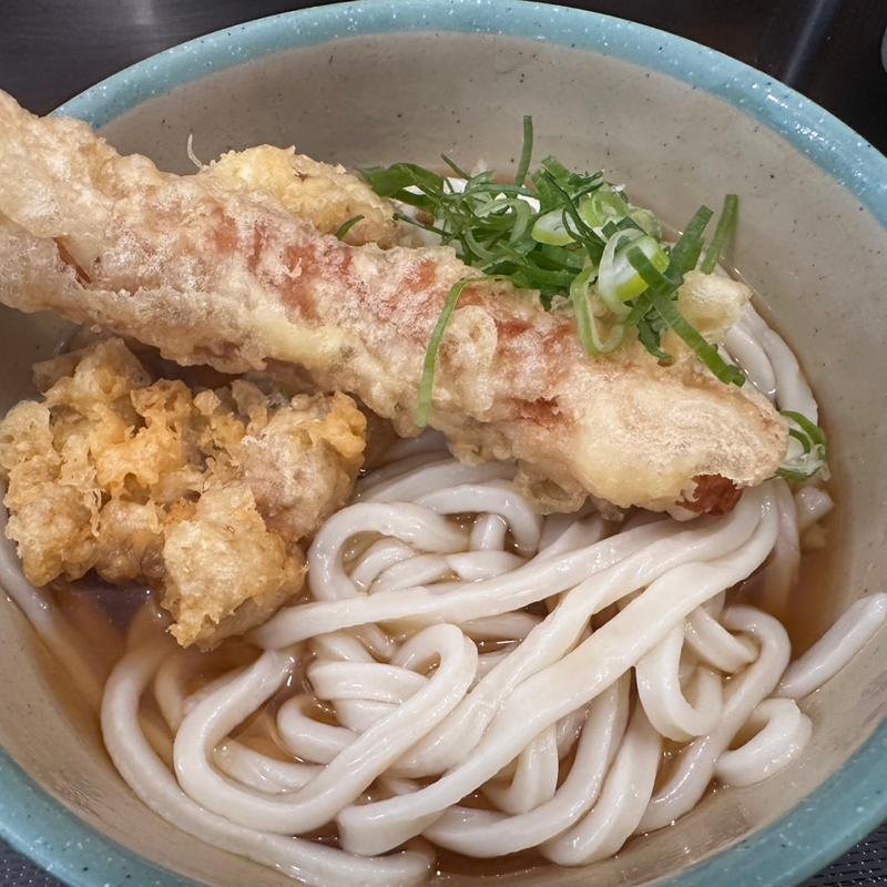 とり天&ちくわ天ぶっかけ大盛(おにやんま 人形町店)