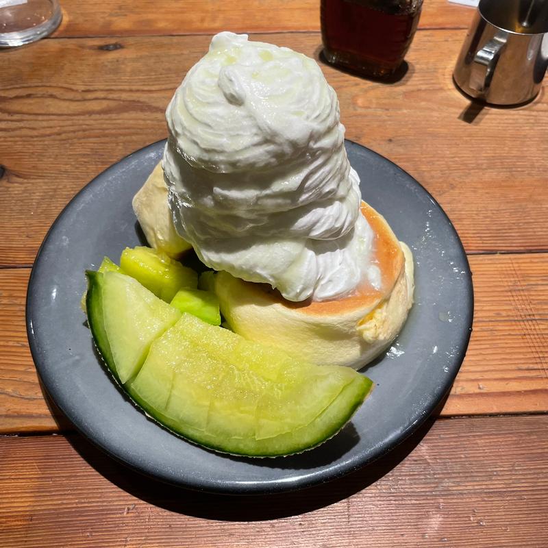 メロンのパンケーキ(ESPRESSO D WORKS 池袋)