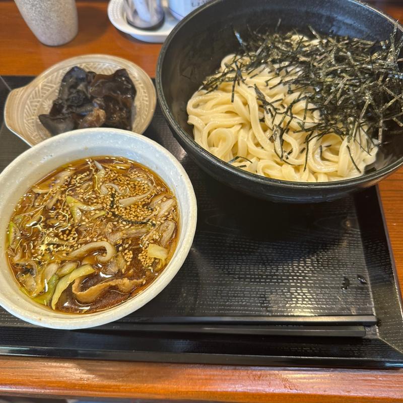 肉汁うどん キクラゲトッピング(肉汁うどんこうち屋 行徳店)