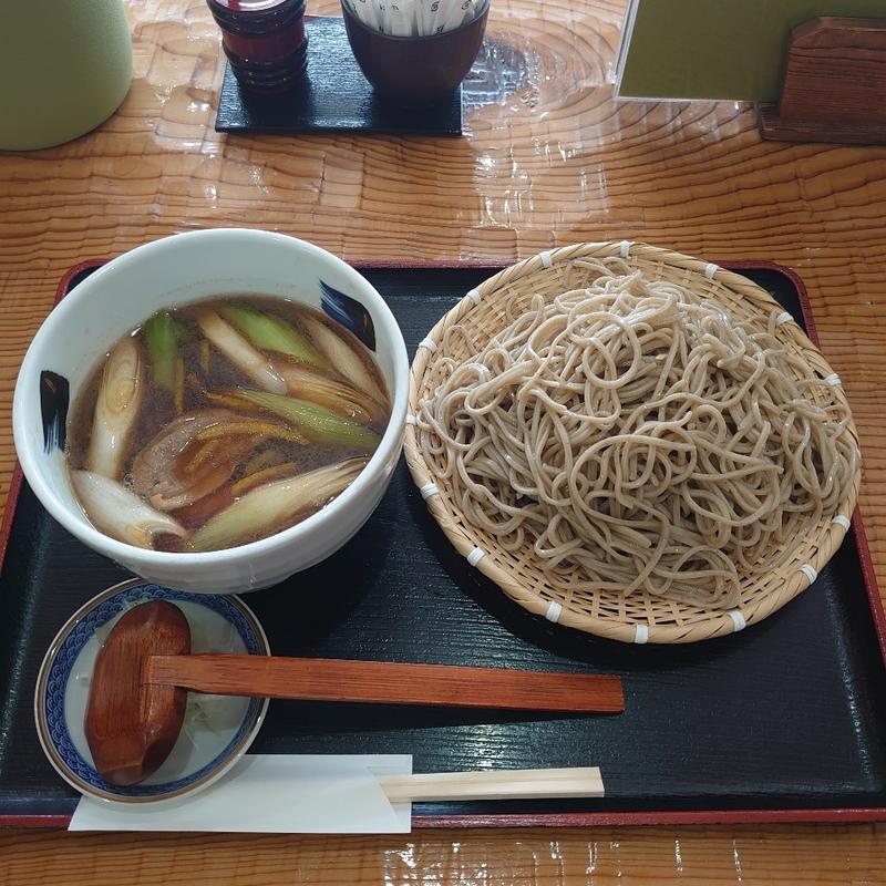 鴨つけ＋大盛り(会津蕎麦匠 ひなたや)