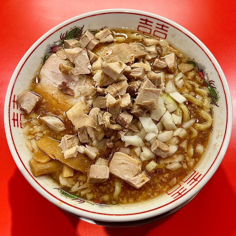 俺流燕参上(ほぐしチャーシュートッピング)(新潟燕三条ラーメン専門店、燕参上)