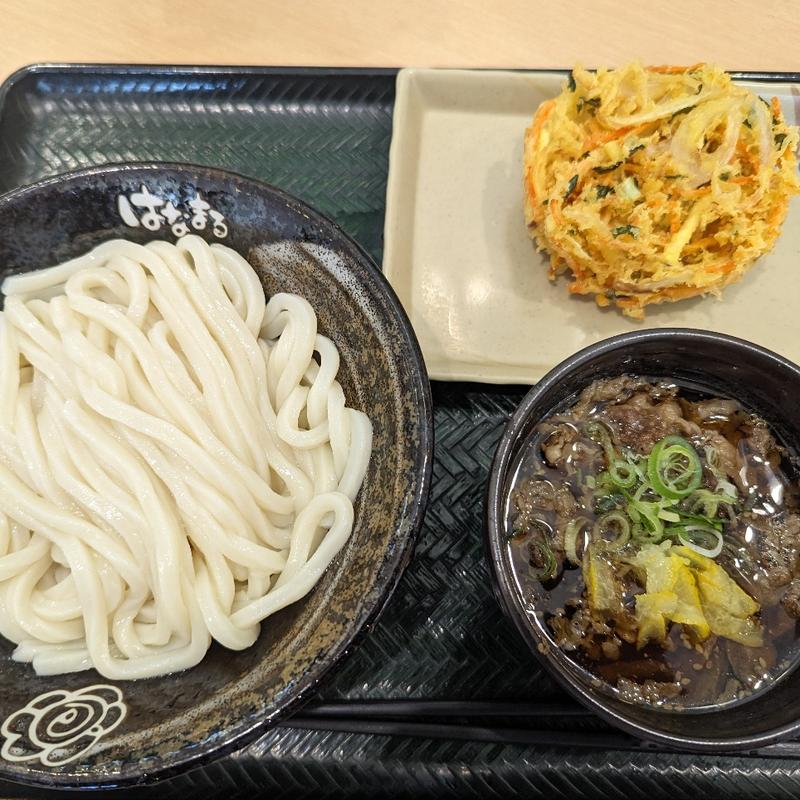 ゆず牛肉つけ麺（中）(はなまるうどん イオンモール三川店)