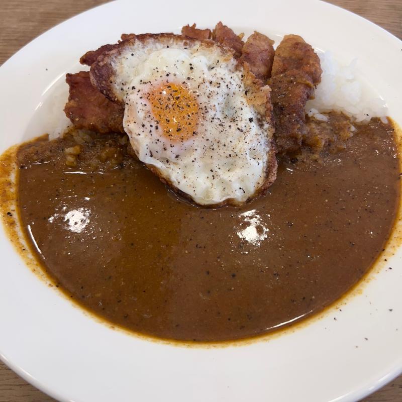 カツカレー+目玉焼き(フダン)