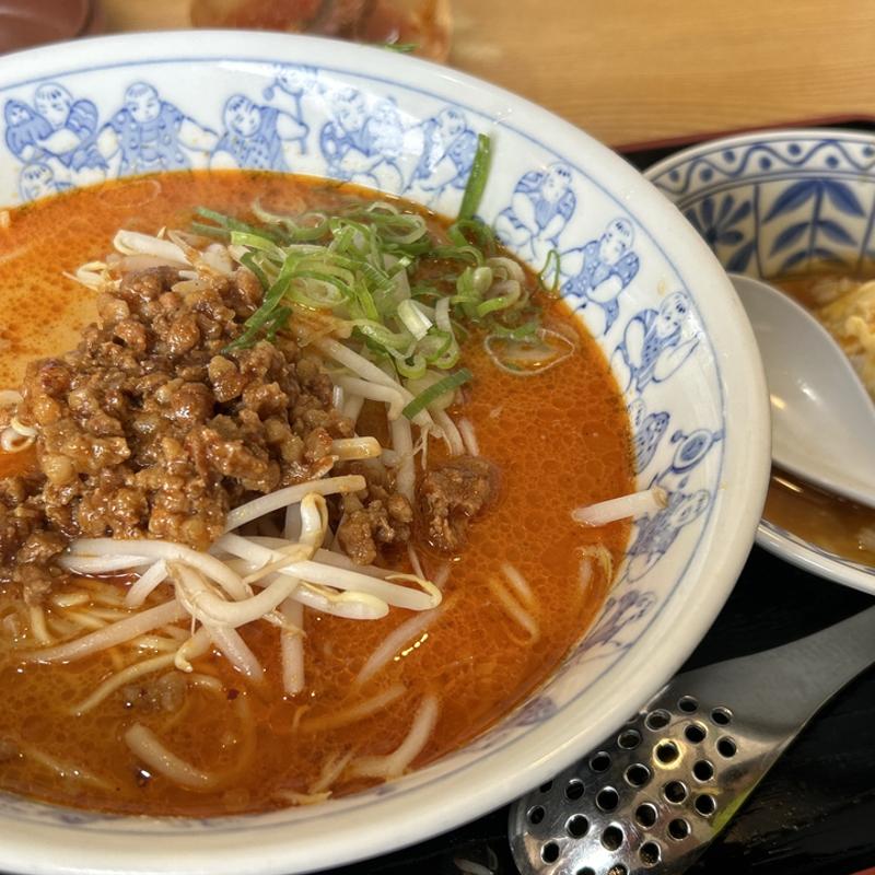 担々麺とミニ天津飯のセット(あじへい 桔梗が丘店)