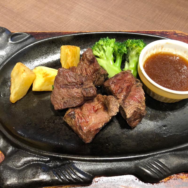 ミスジカットステーキ120g（サラダバースープバーパン付き）(ステーキハウス フォルクス 高井戸東店)