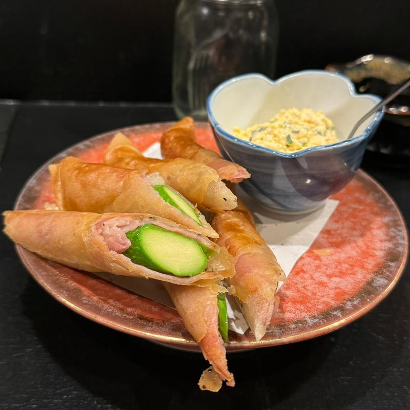 アスパラの春巻き(TOMY x 103)