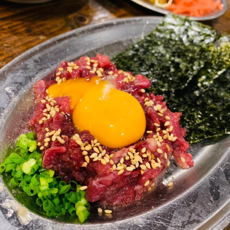 さくら肉の塩ユッケ(扇屋 刈谷築地店)